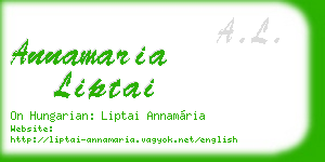 annamaria liptai business card